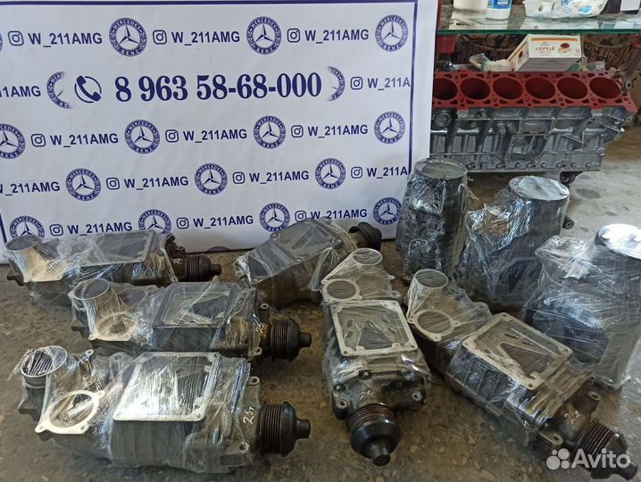 Компрессор наддува на Mercedes m111 м271