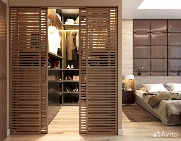 Раздвижная реечная дверь