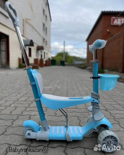 Самокат детский shooter CST-103 5-в-1 Синий