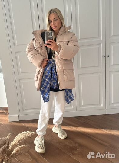 Пуховик зимний зеленый (опт, розница)