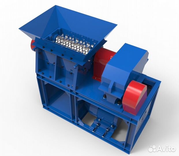 Двухвальный шредер дшв-мини 400, усиленный