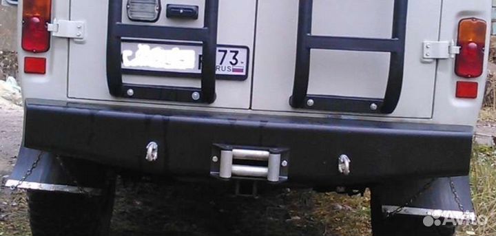 Задний силовой бампер на УАЗ 452