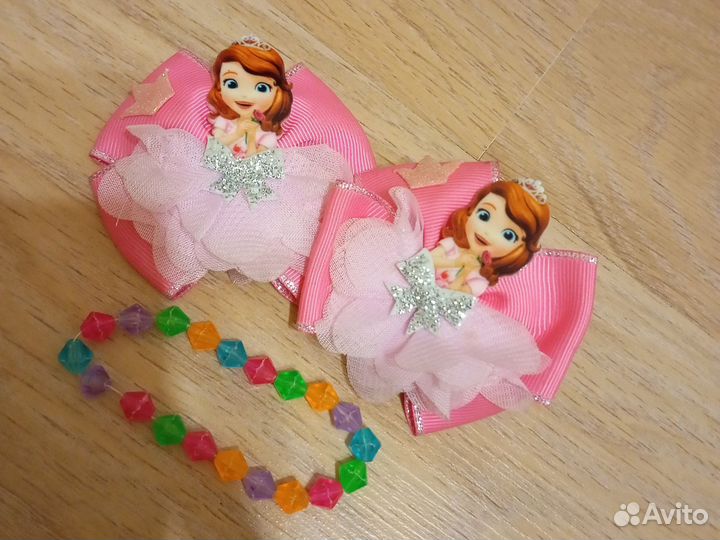 Резинки для волос.Розовые.Браслет в подарок