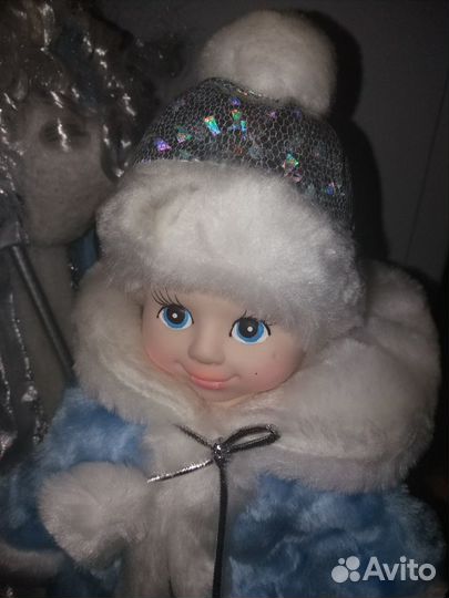 Дед Мороз и Снегурочка куклы-конфетницы пакетом