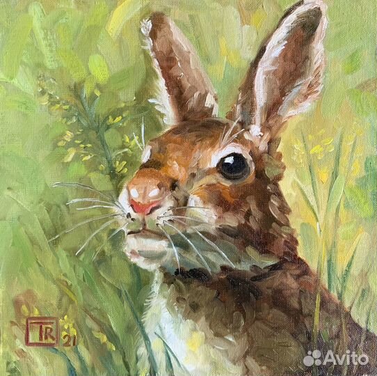 Картина маслом Заяц