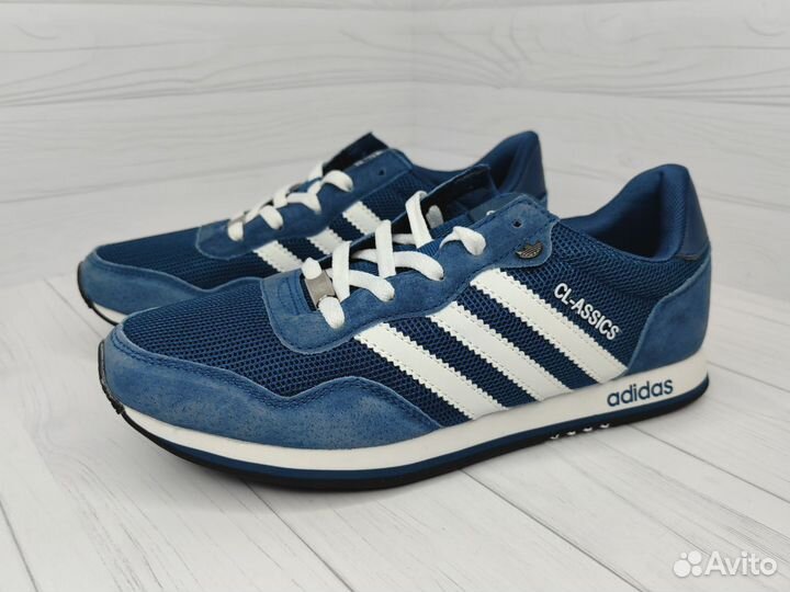 Кроссовки Adidas CL-assics синие 44р