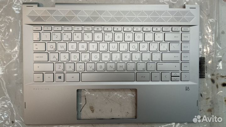 Клавиатура HP Pavilion x360 14-dd топ-панель сер
