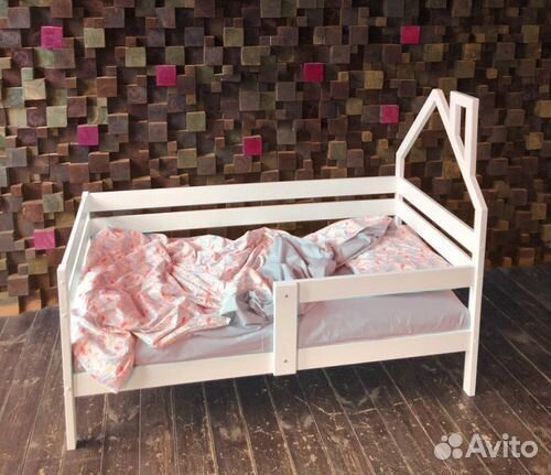 Софа с бортиком Домик берёза для малыша