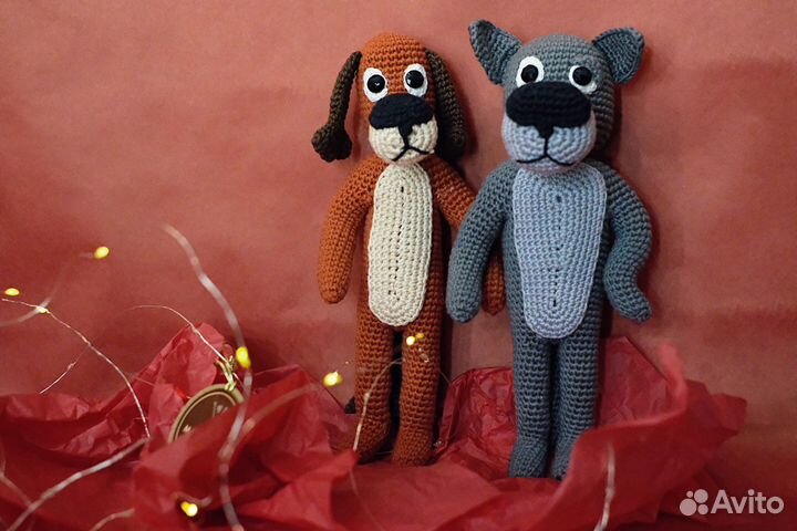 Вязаный пес и волк