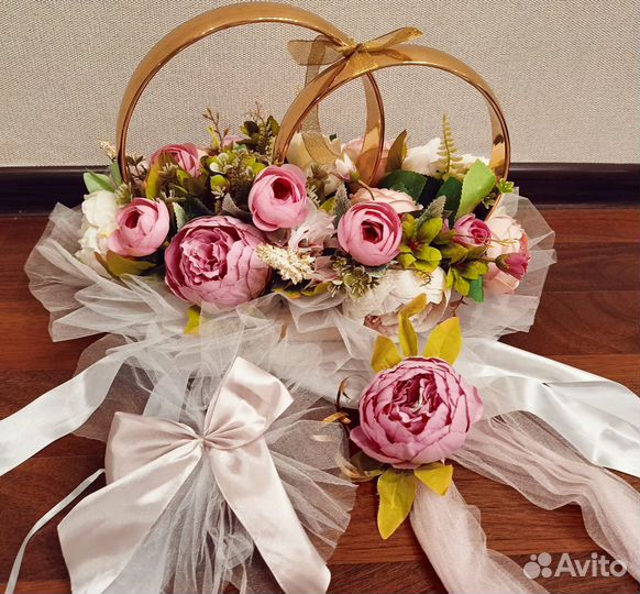 Кольца свадебные на машину