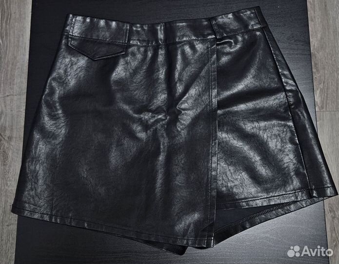Юбка шорты экокожа