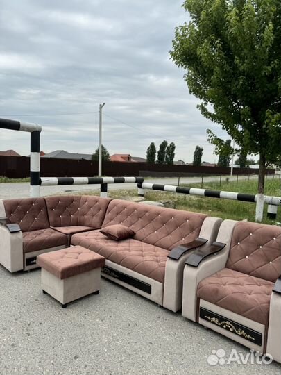 Угловой диван с креслом Барселона раскладной