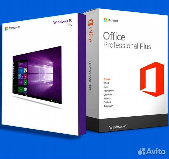 Windows 10 Professional + Office 2019 лицензия