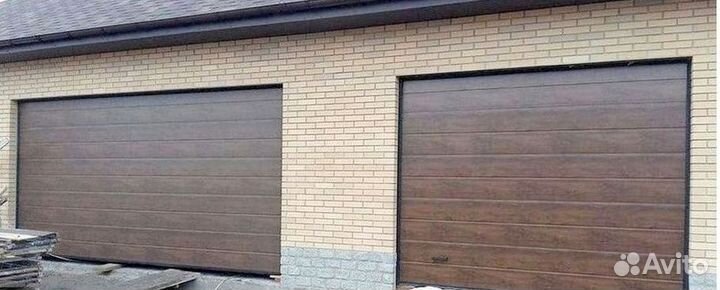 Секционные ворота с установкой