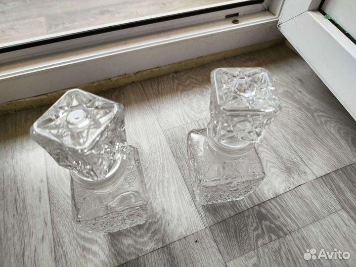 Графины для крепких напитков 2 шт