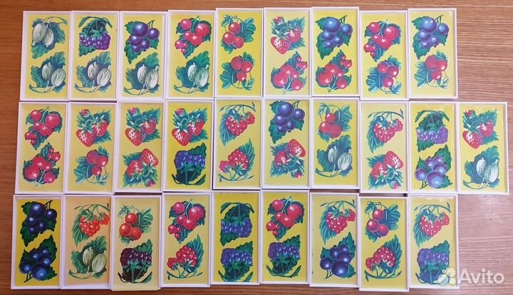 Домино детское. Ягоды. СССР