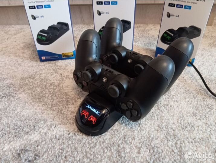 Зарядная станция для джойстиков PS4 (новая)