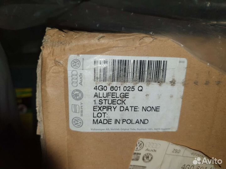 Колесный диск для Audi A6 (C7). Новый. Оригинал