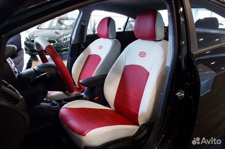 Автомобильные чехлы комплект из экокожи Авточехлы