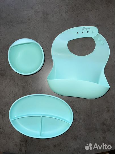 Набор детской силиконовой посуды