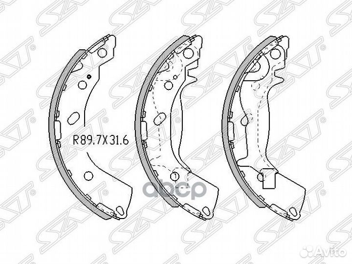 Колодки тормозные зад hyundai getz 02-11 ST-583