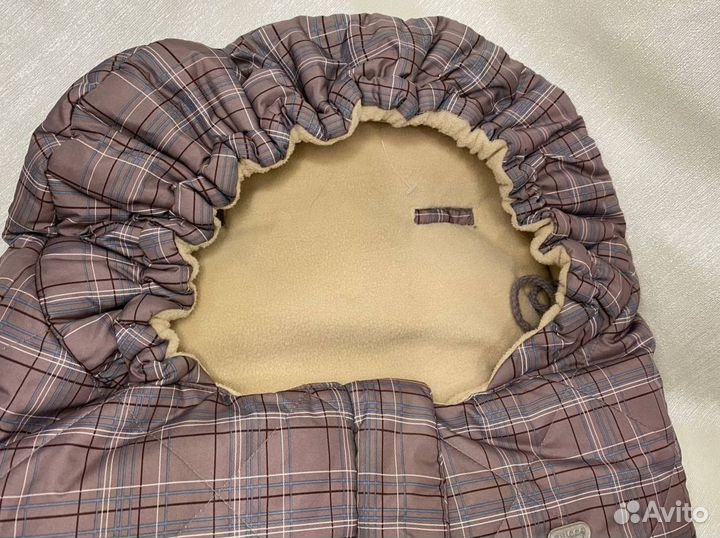 Тёплый конверт в коляску на весну chicco