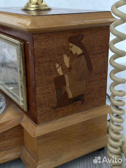 Ретро телефон с часами «Башкирия» винтаж