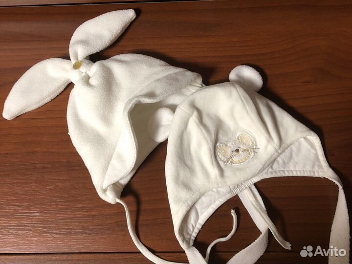 Шапки демисезонные девочки на 1-1.5 года