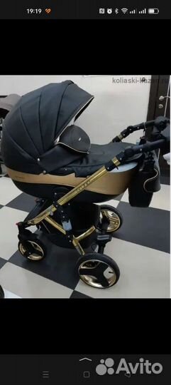 Коляска riko bruno 3 в 1 gold