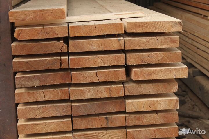 Строганная доска лиственница 45х90х6000мм, опт