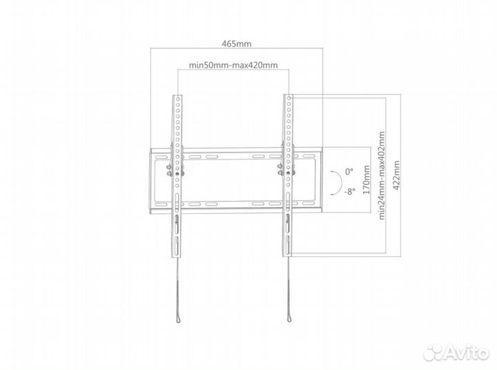 Кронштейн настенный Selenga TM161T