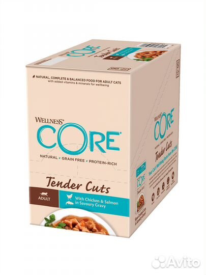 Влажный корм core tender cuts для кошек, из курицы