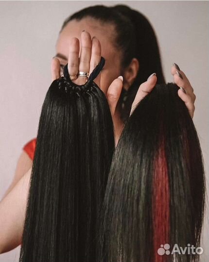 Хвост волосы на резинке