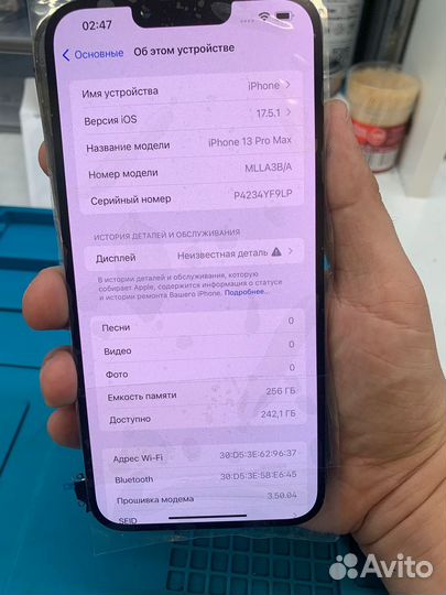 iPhone 13 pro max 256 Материнская плата и камера