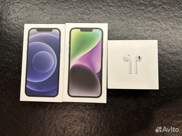 Коробки от iPhone 14 и airpods