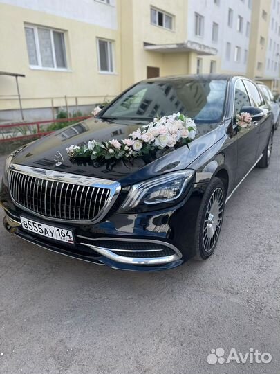 Свадебные украшения на машину