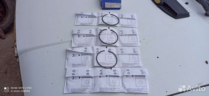 Кольца поршневые ваз 82.4