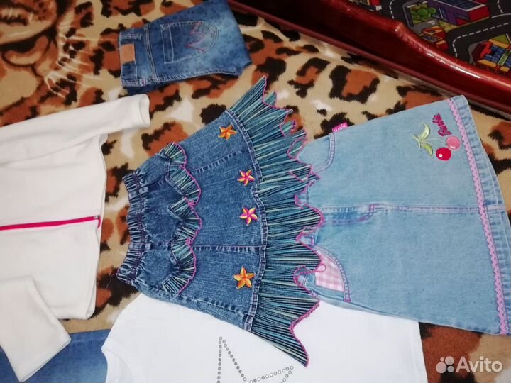 Пакетом,джинсы,флиска,юбки, рубашка