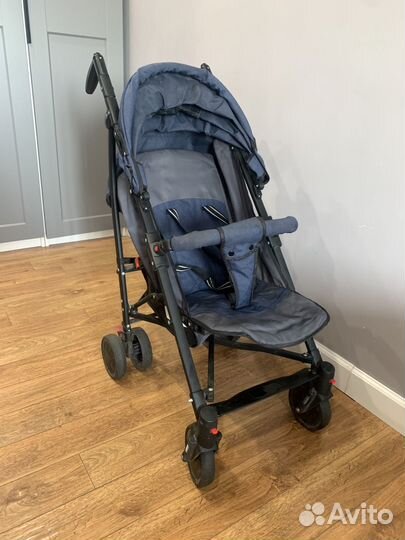 Коляска трость Rich Family синяя