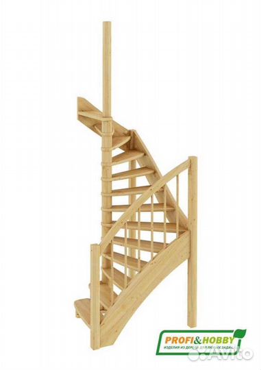 Лестница деревянная лс-04м