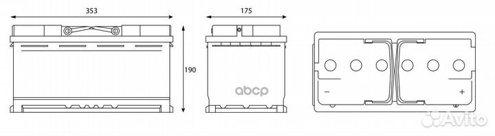 Аккумулятор gladiator EFB 110 Ah, 960 A