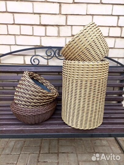 Кашпо из полиротанга