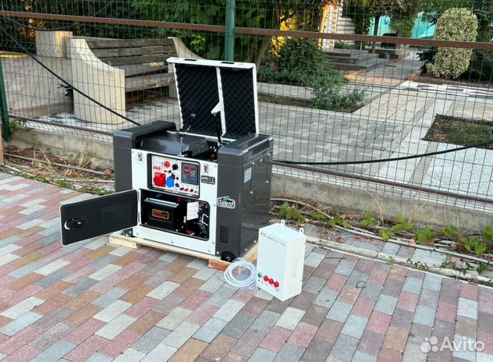 Дизельный генератор 10 кВт G-power трехфазный