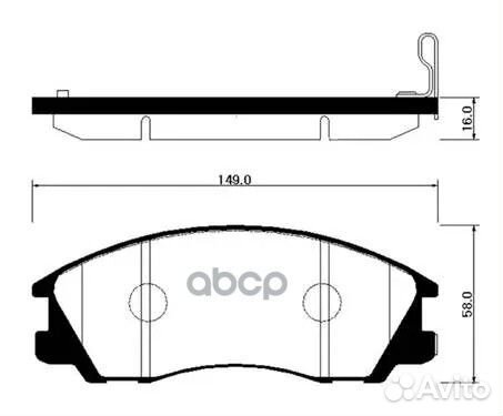 Колодки тормозные hp0022 HSB