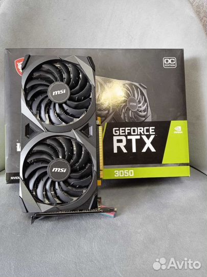 MSI RTX 3050 Ventus 2X 8gb на гарантии 2+ года