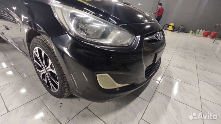 Бампер передний Солярис 2013г