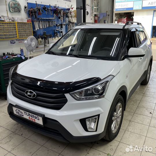 Рейлинги на крышу Hyundai Creta черные