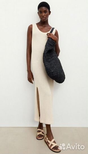 Вязаное платье massimo dutti