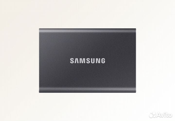 Внешний SSD Samsung T7 500Gb, USB 3.2 Type-C (Серы