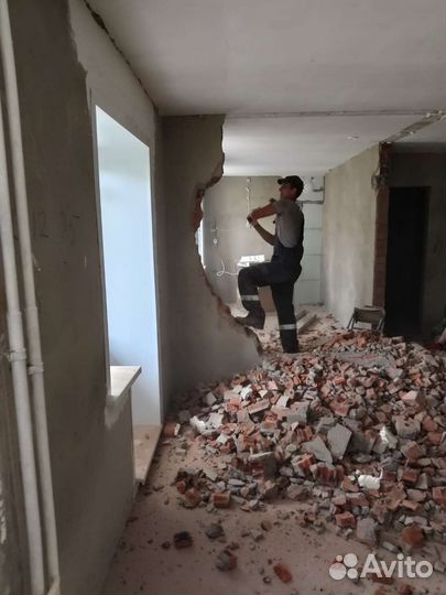 Демонтаж Полов слом Стен Перегородок